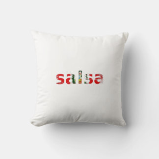 salsa Peru Throw Pillow