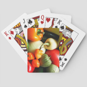 Salsa Vegetables, Tomato, Peppers, Onion Poker Cards
