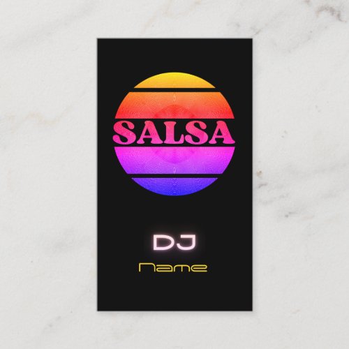 Salsaa DJ Business Card