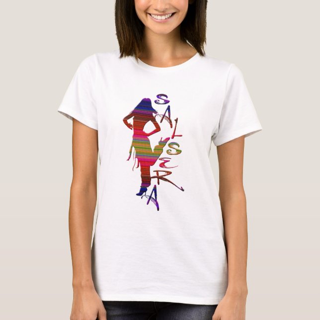 SALSERA - SALSA T-SHIRT WITH HOT DANCING GIRL (Front)