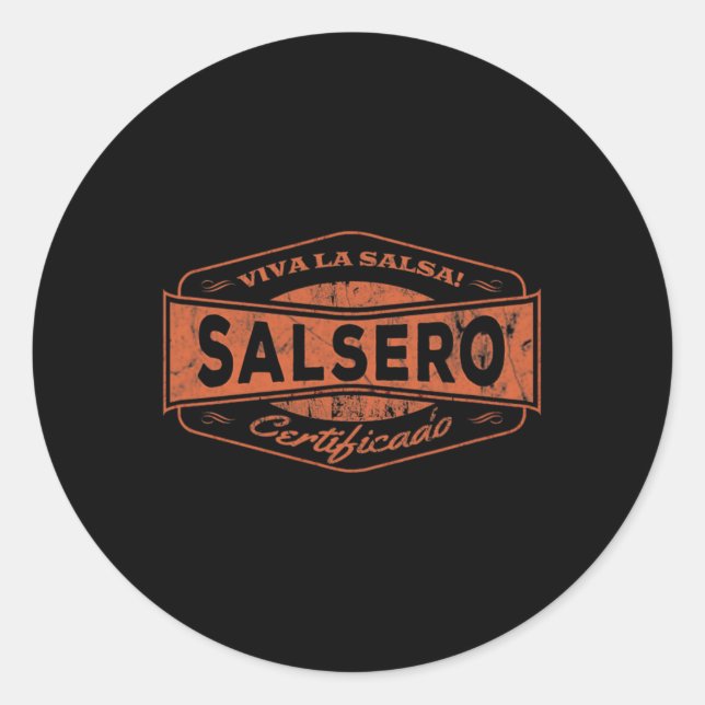 Salsero - Salsa Dancing I Salsa Dance Clothing  Classic Round Sticker (Front)