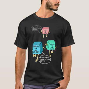 Salt And Copper Police Chemistry Pun T-Shirt