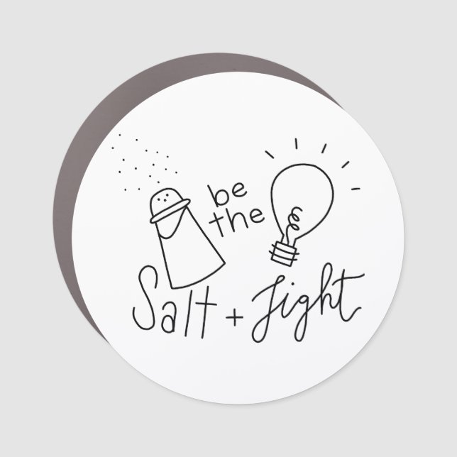 Salt and light car magnet  (Front)