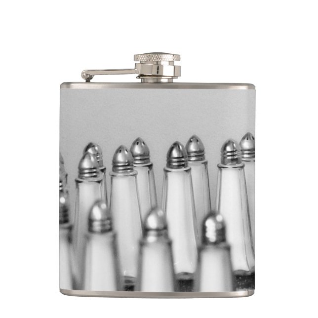 Salt and Pepper Art Photograph Flask (Front)