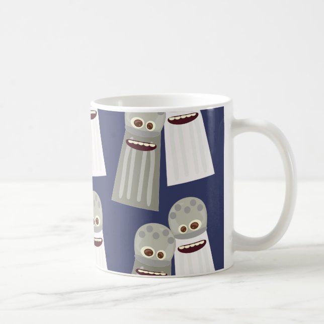 Salt and Pepper Cute Pattern Coffee Mug (Right)
