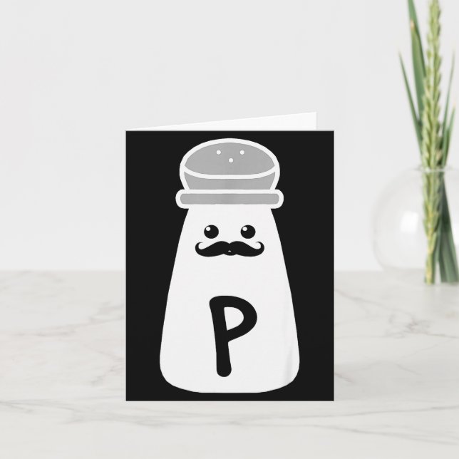 Salt And Pepper Halloween Costumes  Card (Front)