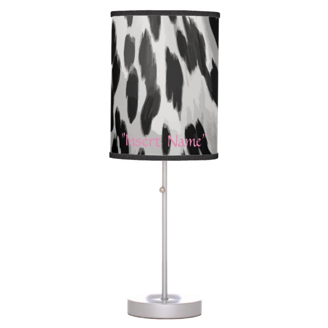 Salt and Pepper Hide Table Lamp (Front)