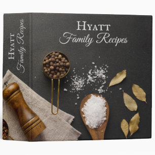 Salt and Pepper Recipe Binder - Large