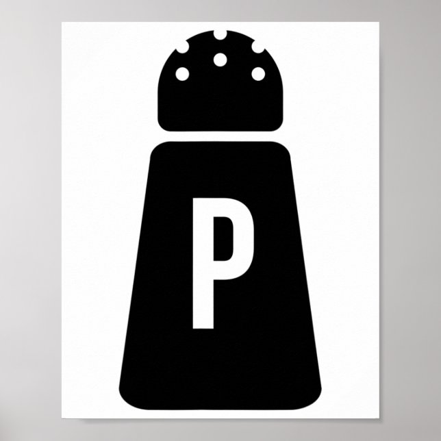 Salt And Pepper Shakers Funny Couple Matching Hall Poster (Front)