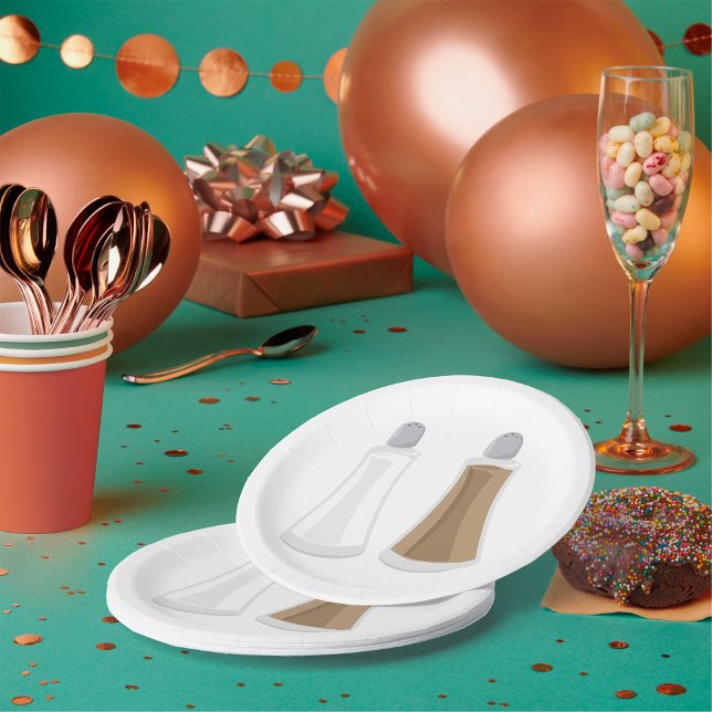 Salt And Pepper Shakers Paper Plates (Creator Uploaded)