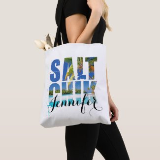 Salt Chik Beach Palm Tree Tote Bag