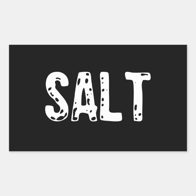 Salt Costume - Couple Salt And Pepper Costume Rectangular Sticker (Front)