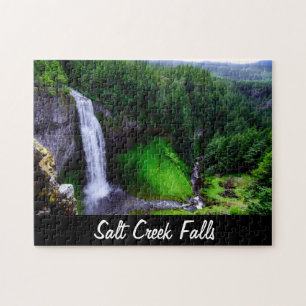 Salt Creek Falls Scenic Jigsaw Puzzle