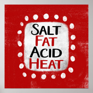 Salt Fat Acid Heat Poster Wall Art