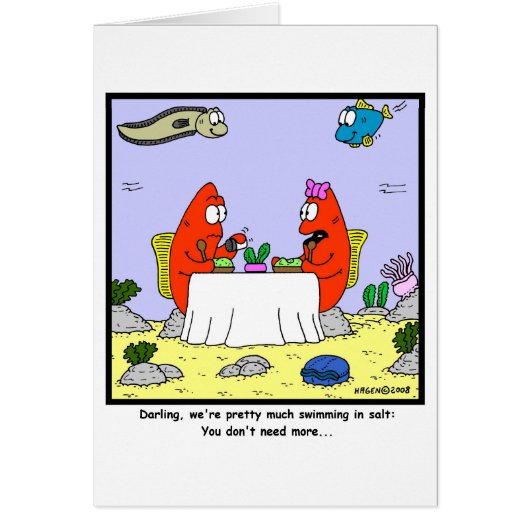 Salt: Fish Cartoon Cards (Front)