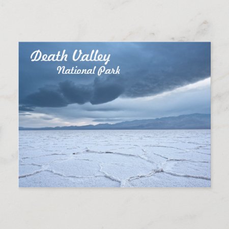 Salt Flats In Death Valley Postcard
