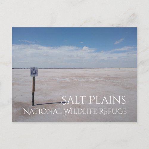 Salt Flats Salt Plains National Wildlife Refuge Postcard