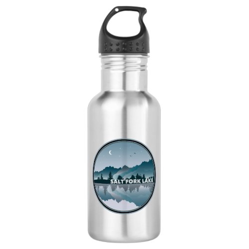 Salt Fork Lake Ohio Reflection Stainless Steel Water Bottle