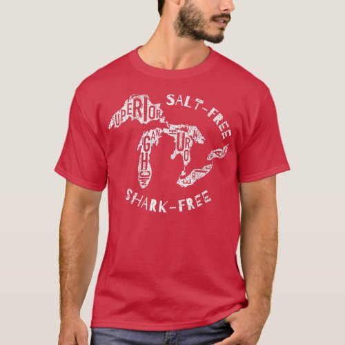 Salt Free Shark Free Great Lakes  T_Shirt