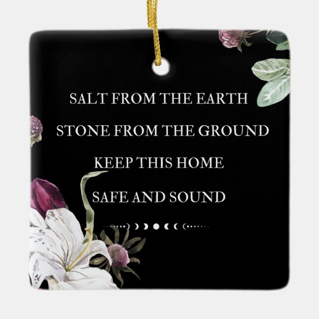 Salt From the Earth  Ceramic Ornament (Front)