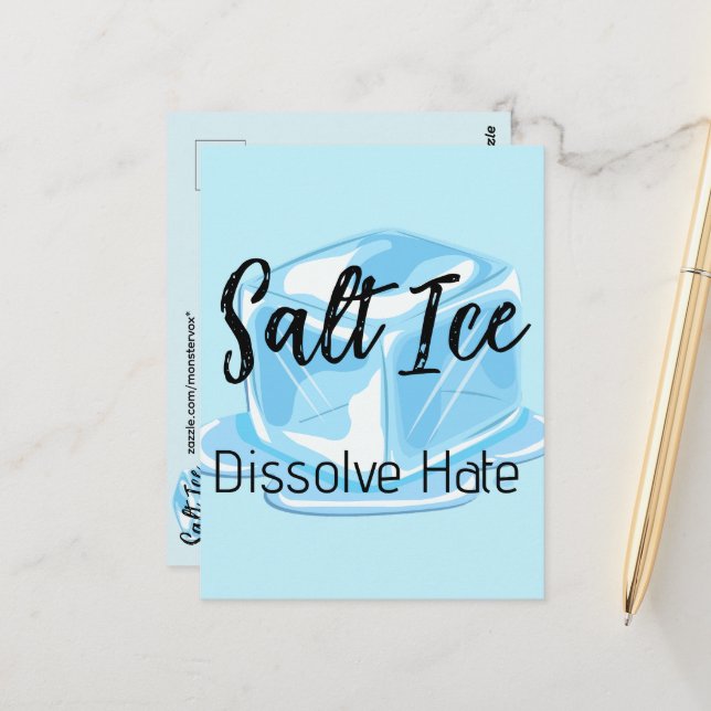 Salt Ice Postcard (Front/Back In Situ)