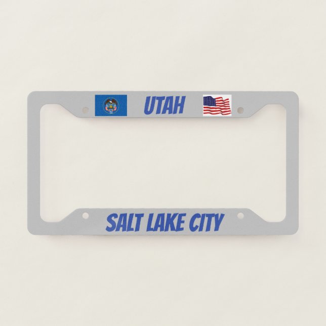 Salt Lake City Custom License Plate Frame (Front)