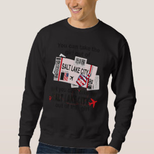 Salt Lake City Girl - Salt Lake City Boarding Pass Sweatshirt