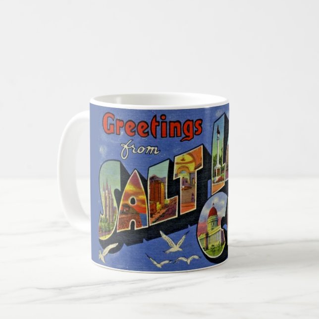Salt Lake City Greeting Mug (Front Left)