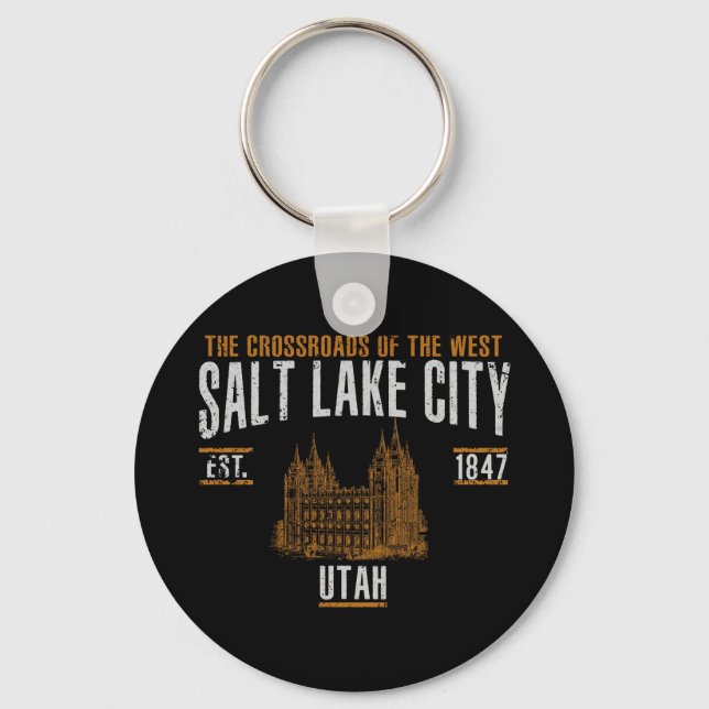 Salt Lake City Keychain (Front)