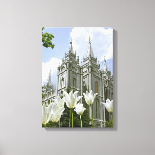 Salt Lake City LDS Temple Canvas Print