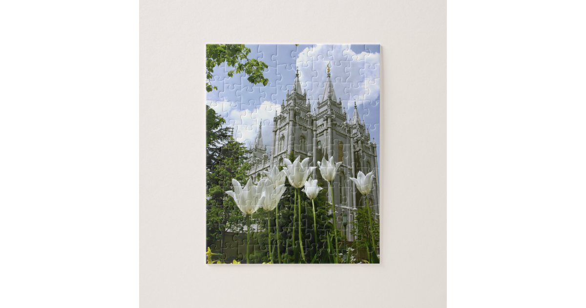 Salt Lake City LDS Temple Jigsaw Puzzle | Zazzle