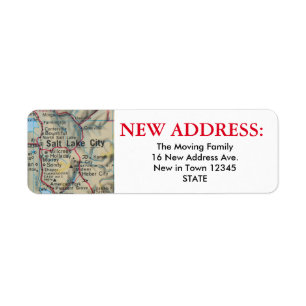 Salt Lake City New Address Label