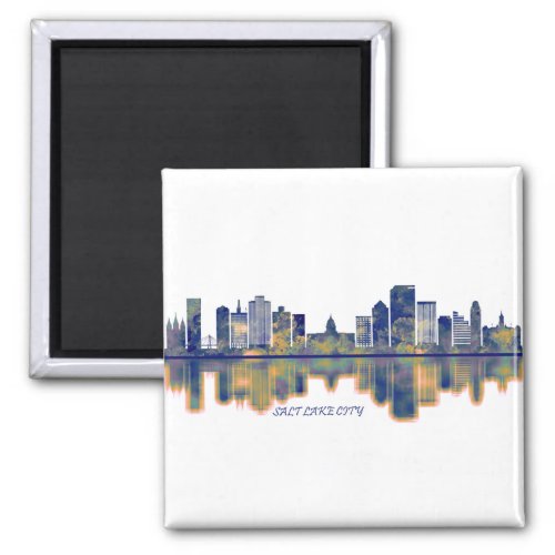 Salt Lake City Skyline Magnet