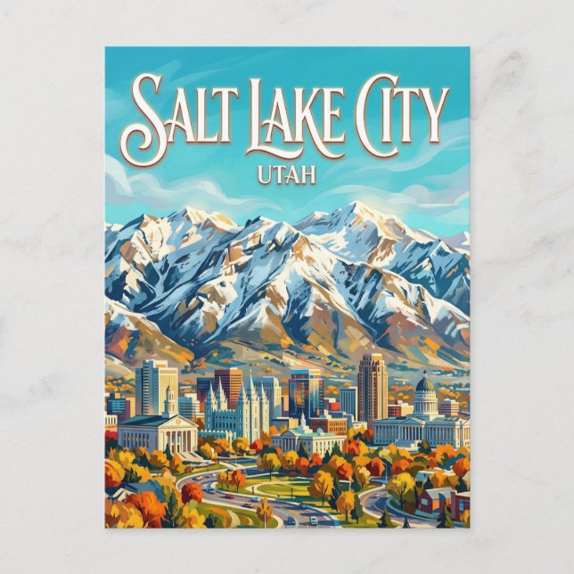 Salt Lake City USA Postcard (Front)
