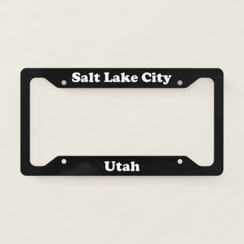 Salt Lake City UT License Plate Frame