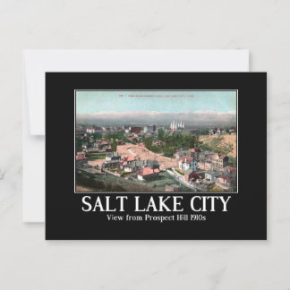 Salt Lake City UT Panorama View 1910s Postcard