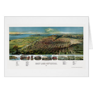 Salt Lake City, UT Panoramic Map - 1891