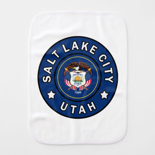 Salt Lake City Utah Baby Burp Cloth