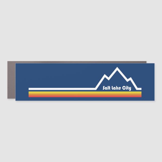 Salt Lake City, Utah Car Magnet (Front)