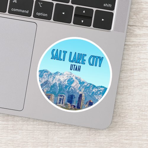 Salt Lake City Utah Downtown Vintage Sticker