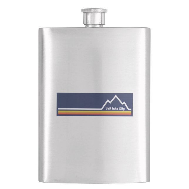 Salt Lake City, Utah Flask (Front)