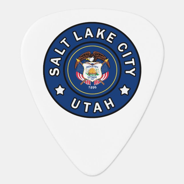 Salt Lake City Utah Guitar Pick (Front)
