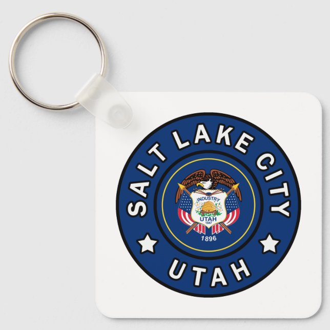 Salt Lake City Utah Keychain (Front)