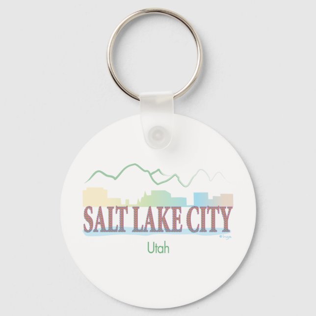 Salt Lake City,Utah Keychain (Front)