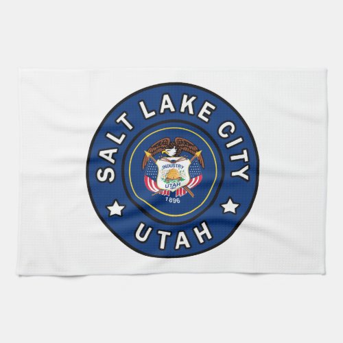 Salt Lake City Utah Kitchen Towel