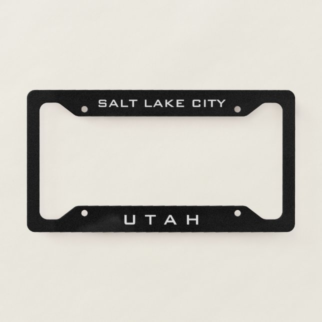 Salt Lake City Utah License Plate Frame (Front)
