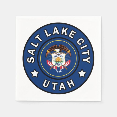 Salt Lake City Utah Napkins