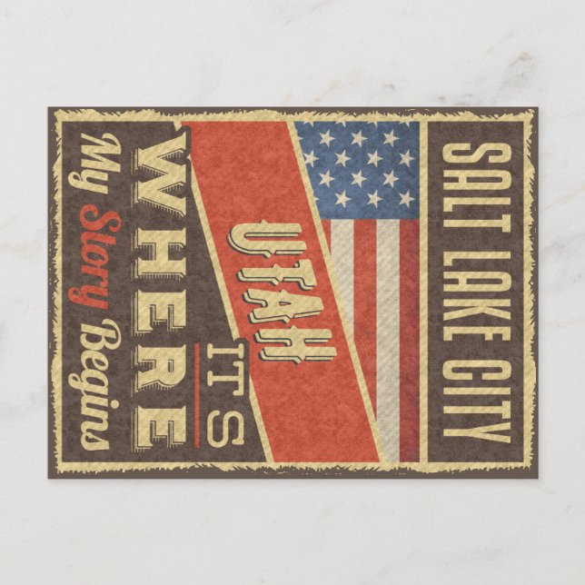 Salt Lake City Utah Postcard (Front)