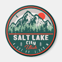 Salt Lake City Utah Retro Sunset Souvenirs 60s