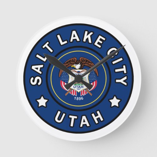 Salt Lake City Utah Round Clock